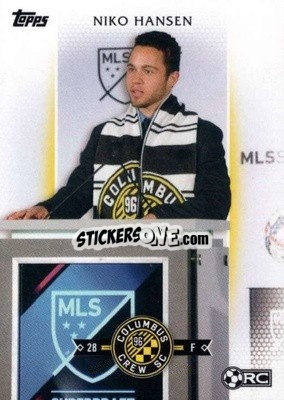 Cromo Niko Hansen - MLS 2017
 - Topps