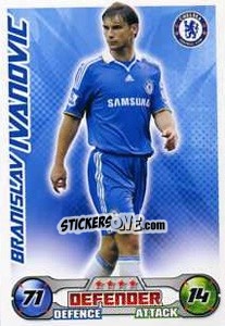 Sticker Branislav Ivanovic - English Premier League 2008-2009. Match Attax Extra - Topps
