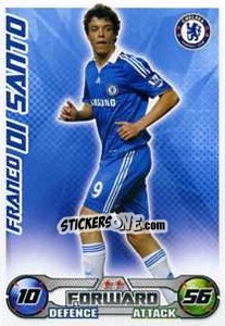 Sticker Franco Di Santo - English Premier League 2008-2009. Match Attax Extra n. 12 - Topps