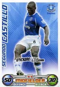 Sticker Segundo Castillo - English Premier League 2008-2009. Match Attax Extra - Topps
