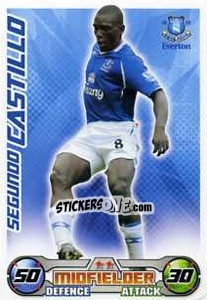 Sticker Segundo Castillo - English Premier League 2008-2009. Match Attax Extra n. 15 - Topps