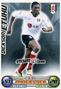 Figurina Dickson Etuhu - English Premier League 2008-2009. Match Attax Extra - Topps