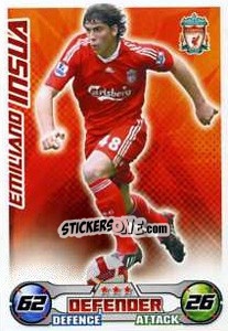 Sticker Emiliano Insua - English Premier League 2008-2009. Match Attax Extra n. 21 - Topps