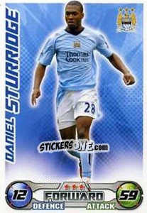 Sticker Daniel Sturridge - English Premier League 2008-2009. Match Attax Extra - Topps