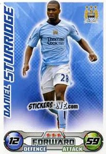 Sticker Daniel Sturridge - English Premier League 2008-2009. Match Attax Extra n. 27 - Topps