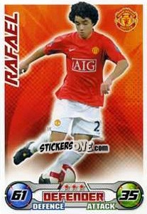 Sticker Rafael da Silva - English Premier League 2008-2009. Match Attax Extra - Topps