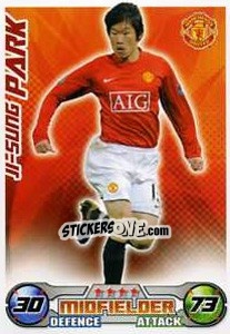 Sticker Ji-Sung Park - English Premier League 2008-2009. Match Attax Extra n. 30 - Topps