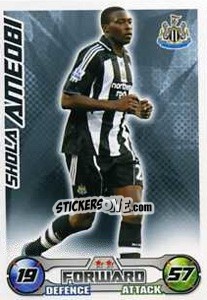 Sticker Shola Ameobi - English Premier League 2008-2009. Match Attax Extra - Topps