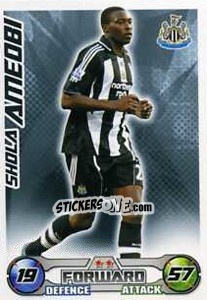 Sticker Shola Ameobi - English Premier League 2008-2009. Match Attax Extra n. 33 - Topps