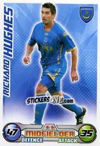 Sticker Richard Hughes - English Premier League 2008-2009. Match Attax Extra n. 37 - Topps
