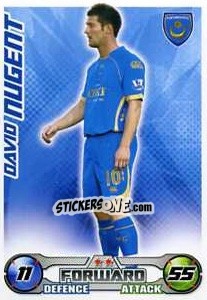 Sticker David Nugent - English Premier League 2008-2009. Match Attax Extra n. 38 - Topps