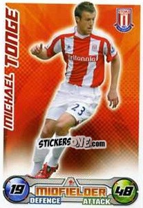 Sticker Michael Tonge - English Premier League 2008-2009. Match Attax Extra - Topps