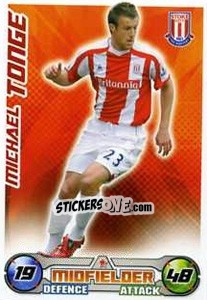 Sticker Michael Tonge - English Premier League 2008-2009. Match Attax Extra n. 41 - Topps