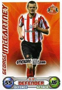 Cromo George McCartney - English Premier League 2008-2009. Match Attax Extra n. 44 - Topps