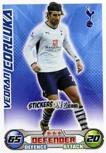 Sticker Vedran Corluka - English Premier League 2008-2009. Match Attax Extra - Topps