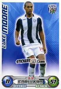 Sticker Luke Moore - English Premier League 2008-2009. Match Attax Extra n. 50 - Topps