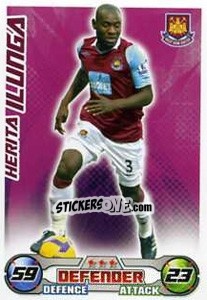 Sticker Herita Ilunga - English Premier League 2008-2009. Match Attax Extra - Topps