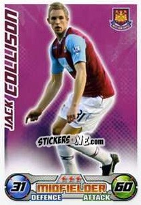 Cromo Jack Collison - English Premier League 2008-2009. Match Attax Extra n. 53 - Topps