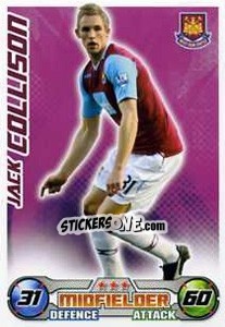 Cromo Jack Collison - English Premier League 2008-2009. Match Attax Extra - Topps