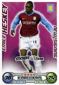 Cromo Emile Heskey - English Premier League 2008-2009. Match Attax Extra - Topps
