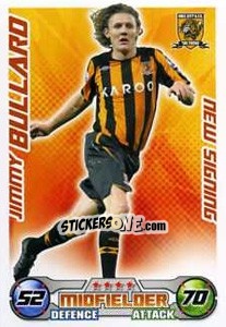 Sticker Jimmy Bullard - English Premier League 2008-2009. Match Attax Extra n. 63 - Topps