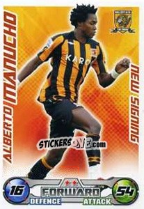 Sticker Alberto Manucho - English Premier League 2008-2009. Match Attax Extra - Topps
