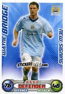 Sticker Wayne Bridge - English Premier League 2008-2009. Match Attax Extra - Topps