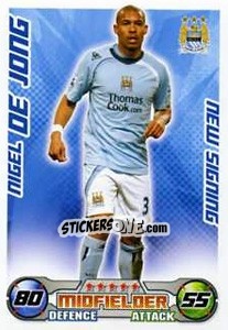 Sticker Nigel de Jong - English Premier League 2008-2009. Match Attax Extra n. 67 - Topps