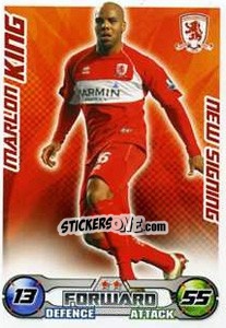Sticker Marlon King - English Premier League 2008-2009. Match Attax Extra n. 70 - Topps