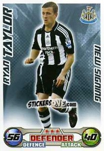 Sticker Ryan Taylor - English Premier League 2008-2009. Match Attax Extra - Topps