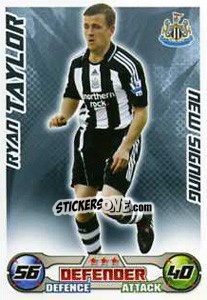 Cromo Ryan Taylor - English Premier League 2008-2009. Match Attax Extra n. 71 - Topps