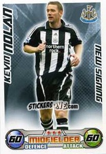Sticker Kevin Nolan - English Premier League 2008-2009. Match Attax Extra n. 72 - Topps