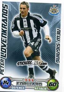Sticker Peter Lovenkrands - English Premier League 2008-2009. Match Attax Extra n. 73 - Topps
