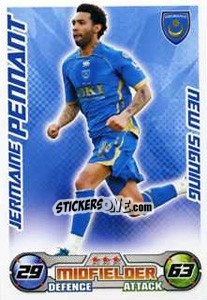 Sticker Jermaine Pennant - English Premier League 2008-2009. Match Attax Extra n. 75 - Topps