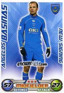 Sticker Angelos Basinas - English Premier League 2008-2009. Match Attax Extra - Topps