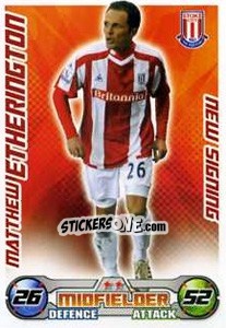 Sticker Matthew Etherington - English Premier League 2008-2009. Match Attax Extra - Topps
