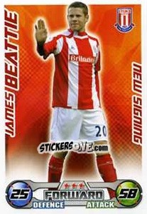 Sticker James Beattie - English Premier League 2008-2009. Match Attax Extra n. 79 - Topps