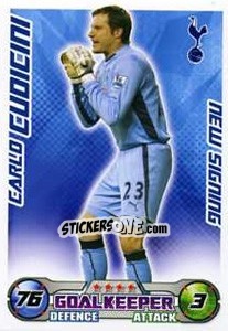 Sticker Carlo Cudicini - English Premier League 2008-2009. Match Attax Extra - Topps