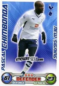 Sticker Pascal Chimbonda - English Premier League 2008-2009. Match Attax Extra - Topps