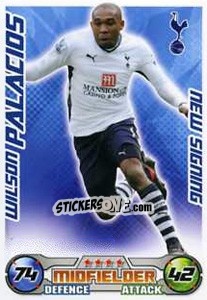 Sticker Wilson Palacios - English Premier League 2008-2009. Match Attax Extra n. 82 - Topps
