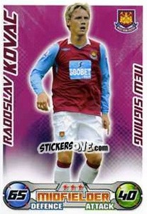 Sticker Radoslav Kovac - English Premier League 2008-2009. Match Attax Extra - Topps