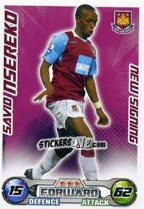 Sticker Savio Nsereco - English Premier League 2008-2009. Match Attax Extra n. 88 - Topps