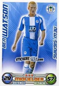 Sticker Ben Watson - English Premier League 2008-2009. Match Attax Extra n. 90 - Topps