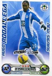 Sticker Hugo Rodallega - English Premier League 2008-2009. Match Attax Extra - Topps