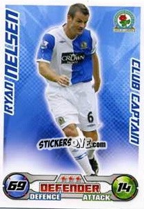 Sticker Ryan Nelsen - English Premier League 2008-2009. Match Attax Extra - Topps