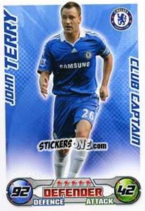 Cromo John Terry - English Premier League 2008-2009. Match Attax Extra - Topps