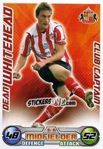 Sticker Dean Whitehead - English Premier League 2008-2009. Match Attax Extra n. 108 - Topps