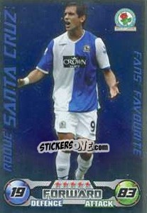 Figurina Roque Santa Cruz - English Premier League 2008-2009. Match Attax Extra - Topps