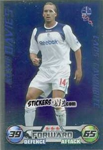 Sticker Kevin Davies - English Premier League 2008-2009. Match Attax Extra n. 116 - Topps
