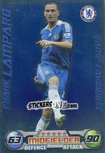 Sticker Frank Lampard - English Premier League 2008-2009. Match Attax Extra n. 117 - Topps